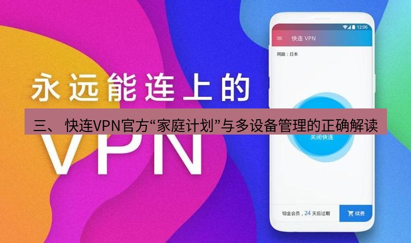 快连 三、 快连VPN官方“家庭计划”与多设备管理的正确解读